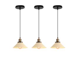 Luminária Industrial 2 Peças, Lustre Retro para Cozinha e Restaurante