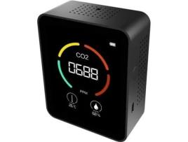 Detector multifuncional de dióxido de carbono, monitor de umidade e temperatura 3 em 1 para home office ROKOO