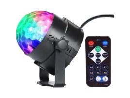 Lâmpada de palco, luz noturna mostra led controle remoto bola de espelho innoolight iluminação de discoteca dj spot controle de som noturno MOONMINI
