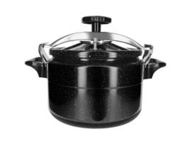 Rosenberg Panela de pressão 8L com revestimento de pedra antiaderente Preto