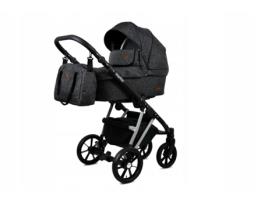 Carrinho de Bebé Multifuncional BABYLUX MARLUX 3 Em 1 -Onyx Silver Frame - Ajustável e dobrável Construção leve em alumínio - Acessórios