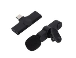 Microfone de lapela sem fio Garosa Microfone de lapela sem fio Mini tipo C Clip on Microfone de gravação de áudio e vídeo para GAROSA