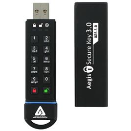 Pen Drive Aegis Secure Key 3.0 60 GB USB Type-A 3.2 Gen 1 (3.1 Gen 1) (Preto) - APRICORN