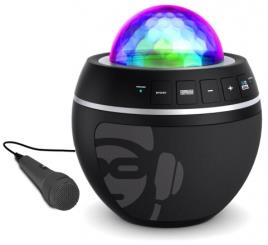 Coluna Portátil Bluetooth Microfone c/ Efeitos de LED (Preto) - iDance