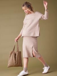Conjunto camisola e saia em tricot, ENVIE DE FRAISE toupeira