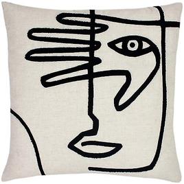 Capa da almofada facial furn Branco/preto One Size