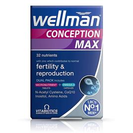 Vitabiotics Wellman Conception Max Cápsulas e Comprimidos, 84 total