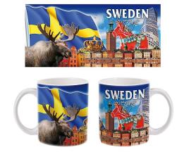 Joker Mug Souvenir Suécia Dalahorse Moose