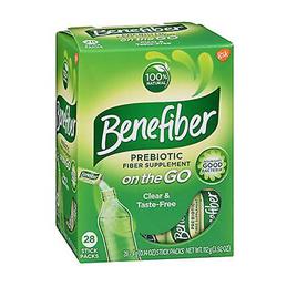 Benefiber suplemento de fibra em movimento! Stick Packs, 28 cada (pacote de 1)
