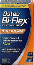 Osteo Bi-flex saúde das articulações, resistência tripla, revestido de cápsulas, Ea 120