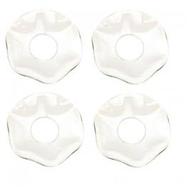 Sweox Algemas leves para velas de coroa 4 pacotes ondulados em vidro de Swerox