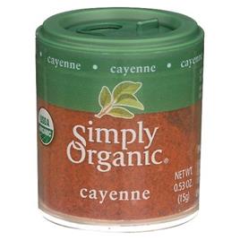 Simply Organic Simplesmente Orgânico Mini Cayanne Pepper Ground, 0,53 Oz (Caixa de 6) (Pacote de 1)