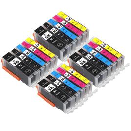 Go Inks 4 Conjunto de 5 cartuchos de tinta para substituir Canon PGI-570 & CLI-571 Compatível/não-OEM de Tintas Go (20 tintas) Preto/Ciano/Magenta