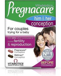 Vitabiotics Vitabitics, Pregnacare Him & Her Conception, 60 Comprimidos