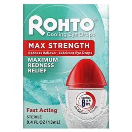 Rohto, Colírios de Resfriamento, Força Máxima, Alívio Máximo de Vermelhidão, 0,4 fl oz (13 ml)