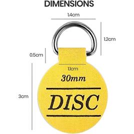 The Disc Plate Hanger Company Suporte de placa de disco autoadesivo de 30 mm