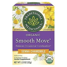 Traditional Medicinals Teas Chá tradicional de movimento suave orgânico medicinal, camomila senna 16 sacos (Pacote de 1)