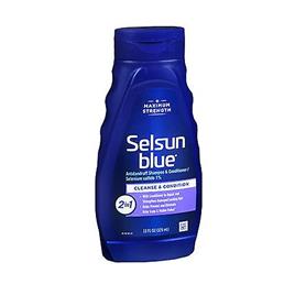 Selsun Blue Selsun Azul 2-Em-1 Shampoo de Caspa de Força Máxima, 11 oz (Pacote de 1)