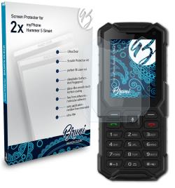 Bruni 2x filme protetor compatível com myPhone Hammer 5 Smart Film Claro