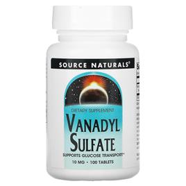 Source Naturals Fonte Naturals, Sulfato de Vanadilo, 10 mg, 100 Comprimidos