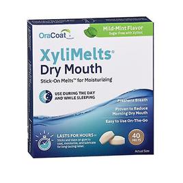 OraCoat OraCoat XyliMelts Boca Seca Stick-On Melts Mild-Mint, 40 Melts