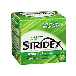 Stridex Almofadas de medicação Stri-Dex Daily Care Acne, Pele Sensível 55 cada (Pacote de 1)
