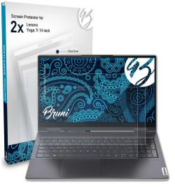 Bruni 2x filme protetor compatível com filme Lenovo Yoga 7i 14 polegadas Claro Lenovo Yoga 7i (14 inch)