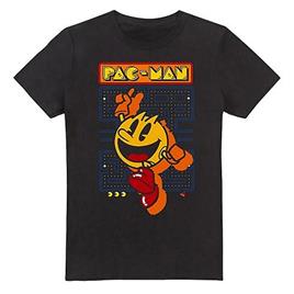 Pac-Man Camiseta Retro Masculina Pac Man Preto M