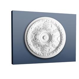 Orac Decor 1 x Teto rosa R23 LUXXUS branco Purotouch® pré-preparado leve, resistente, dimensionalmente estável Ø 71 cm x 4.4 cm
