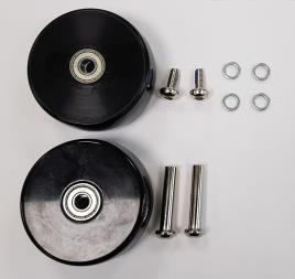 1080 Riders Razor crazy carrinho xl roda traseira sólida pu com rolamentos, eixo e espaçador (conjunto de 2) (resistente ao desgaste)