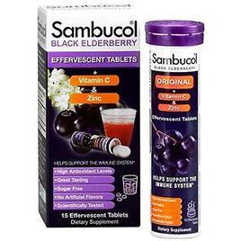 Sambucol Black Elderberry Fórmula Plus Vitamina C, 15 Conde (Pacote de 1)