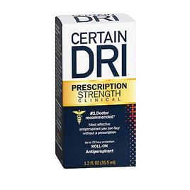 Certain Dri Certa força de prescrição de Dri Anti-Perspirante Roll-On, 1.2 Oz (Pacote de 1)