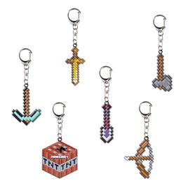 Minecraft Chaveiro Metal Pack Of 6 Unidades