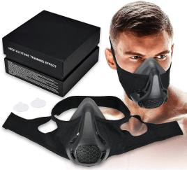 Jeek Nextgen Altitude Workout Mask Cardio Breathing & Treinador de Força Respiratória 24 Níveis de Privação de Oxigênio, 8 Filtros de Carbono Subst...