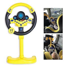 Tikuajgift Brinquedo do volante de simulação elétrica com brinquedo de carro educativo sound light