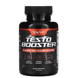 Snap Supplements Snap Suplementos Testo Booster, 60 Caps (Pacote de 1)
