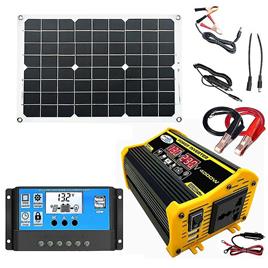 POTATO 4000w Power-inverter 12v a 220v 18w painel solar 30a controlador gerador de energia solar de emergência para