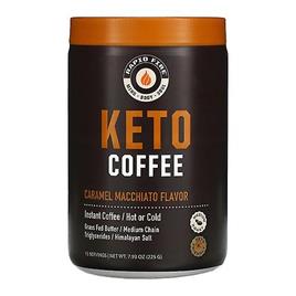 RAPIDFIRE Rapid Fire Keto Coffee Caramel Macchiato, 7,93 onças (pacote de 1)