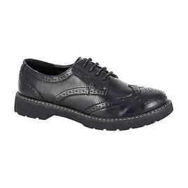 Boulevard Mulheres / Senhoras Matte PU Brogues Preto 8 UK