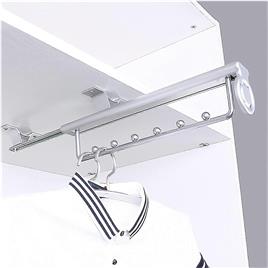 Tinor Heavy Duty Puxa para fora Roupas Rack Calças Deslizantes Hanger, Guarda-roupa Telescópico, Trilho de Cabide para Armário de Roupas