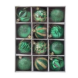 Christmas 12pcs bolas de natal decoração da árvore de natal decoração da casa de natal feliz ano novo navidad pingente bola acessórios Verde 6cm