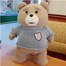45cm 9 Estilos Filme Teddy Bear Ted 2 Brinquedos de pelúcia em avental Soft Stuffed Animals Plush Um presente de aniversário para o bom amigo surpr...