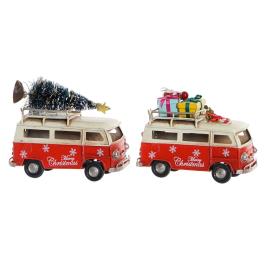Veículo  Decoração Carrinha Natal (2 pcs) (11.5 x 5 x 8.5 cm)