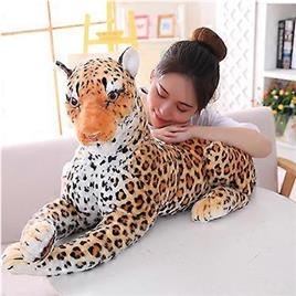 Stuffed Animals 30-120cm Leopardo Grande Pantera Pelúcia Brinquedos Gigante Tigre Branco Pantera Negra Pantera Macia De Pelúcia Animal Brinquedos d...