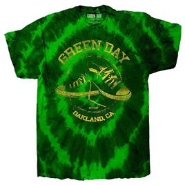 Green Day Crianças All Stars Dye Wash T-Shirt Verde X-Large (11/12 Yrs)