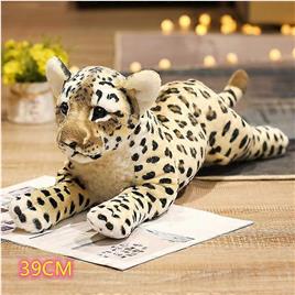 Stuffed Animals 39cm adorável leão tigre leopardo pelúcia brinquedos bonitos simulação bonecas recheadas macio real como brinquedos de animais cria...