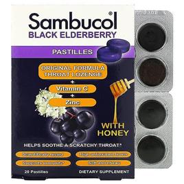 Sambucol, Bastilhas de Sabugueiro Preto com Mel, 20 Bastilhas