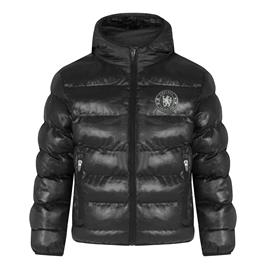 Chelsea FC Boys Jaqueta Encapuzado Inverno Acolchoado Crianças PRESENTE OFICIAL DE FUTEBOL Preto 4-5 Years