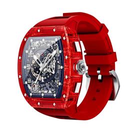 Ohp relógio inteligente OHPA WS6 BT impermeável Monitoramento de oxigênio no sangue modos esportivos Saúde Mordomo NFC Vermelho