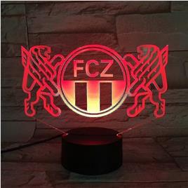 Jeek Zurich Fcz 3d Led Night Light Kids Bedroom Football Club Table Lamp
